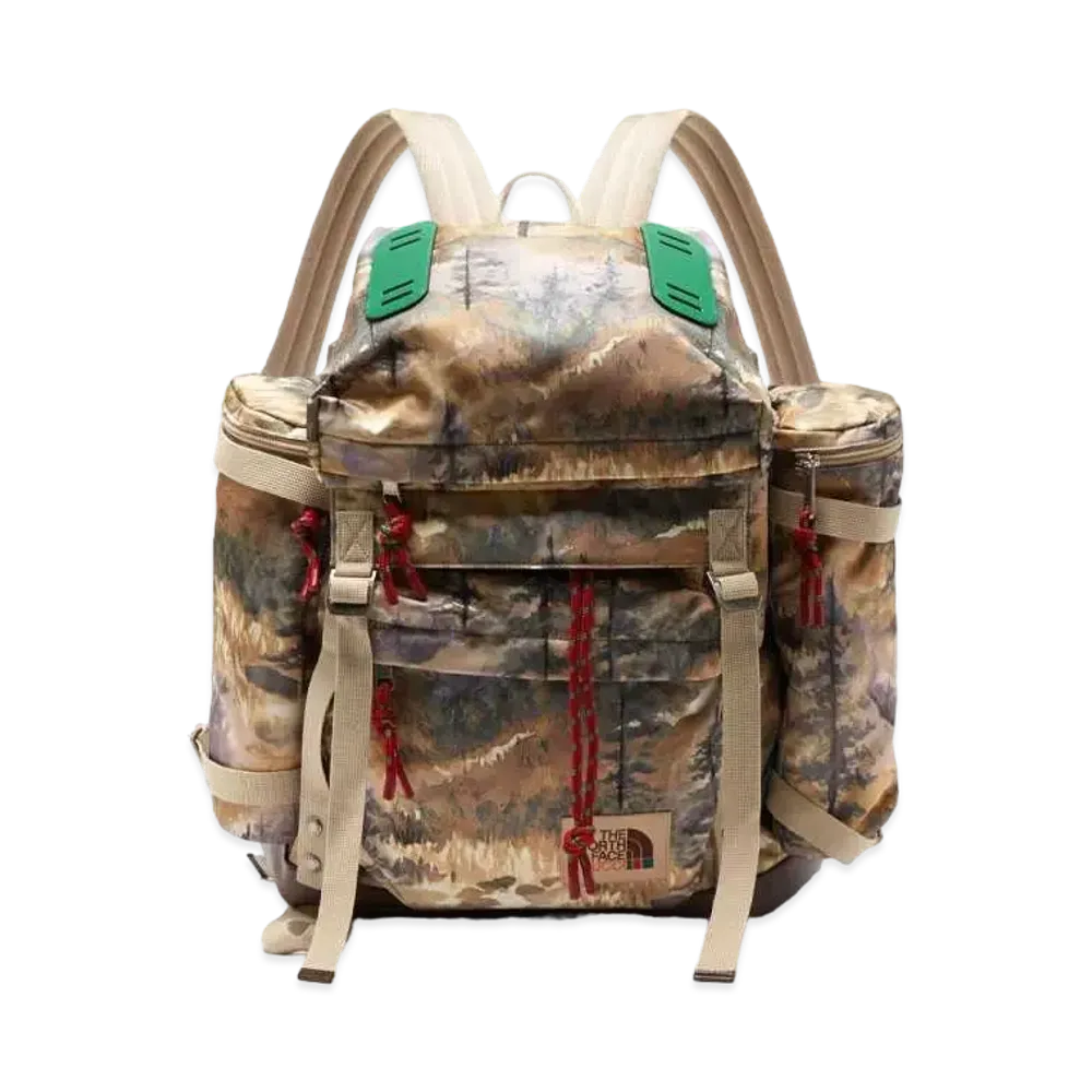 GUCCI x The North Face Landscape Print Shell Backpack "Brown"