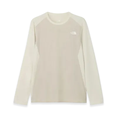 The North Face Long Sleeve Hybrid GTD Melange Crew "Grayish White"
