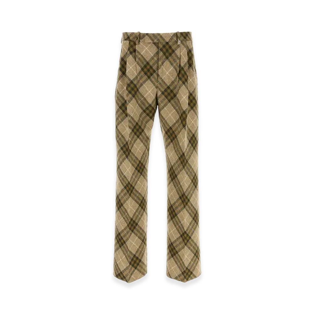 Burberry Embroidered Wool Pant "Printed"