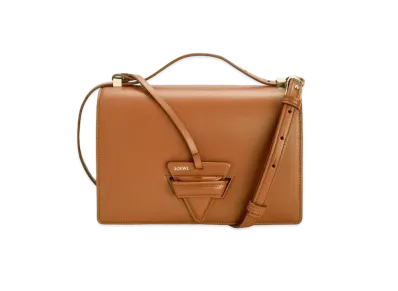 LOEWE Barcelona Bag In Silk Calfskin "Tan"