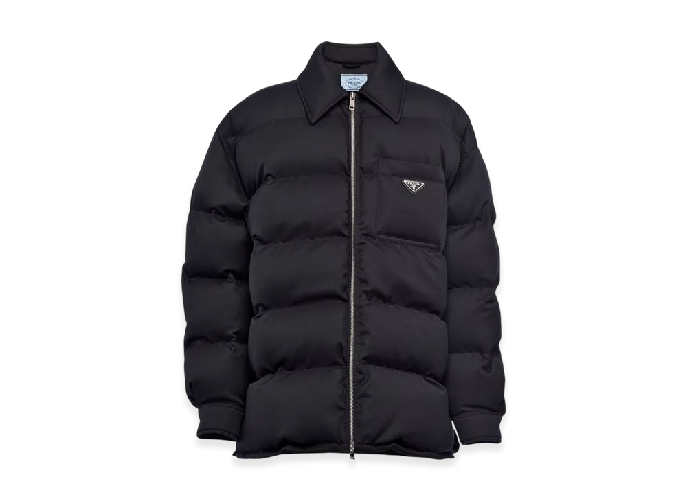 PRADA Women's Gabardine Down Jacket "Black"