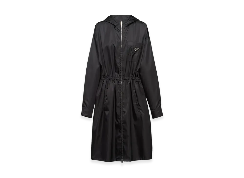 PRADA Women's Re-Nylon Rain Coat "Black"
