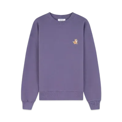 Maison Kitsune Women'S Speedy Fox Patch Comfort Sweatshirt "Aster"