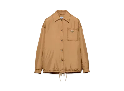 PRADA Women's Lightweight Re-Nylon Blouson Jacket "Beige"