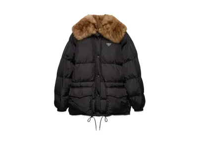 PRADA Women's Tech Canvas Down Jacket "Black"