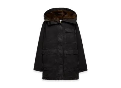 PRADA Canvas Coat "Black"