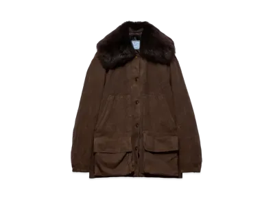 PRADA Women's Canvas Jacket "Brown"
