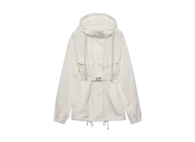 PRADA Women's Technical Ponge Blouson Jacket "Ivory"
