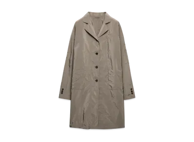 PRADA Women's Technical Fabric Coat "Gray"