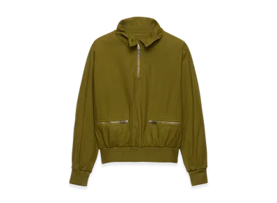 PRADA Women's Poplin Jacket "Olive Green"