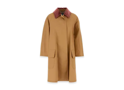 PRADA Women's Cotton Overcoat "Animal Print"