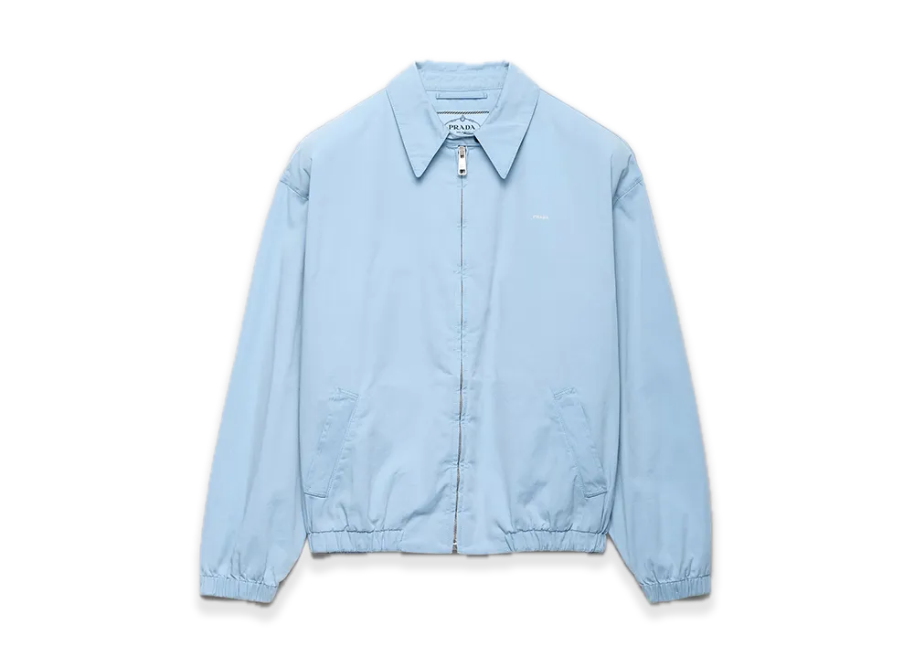 PRADA Old Gabardine Blouson Jacket "Light Blue"