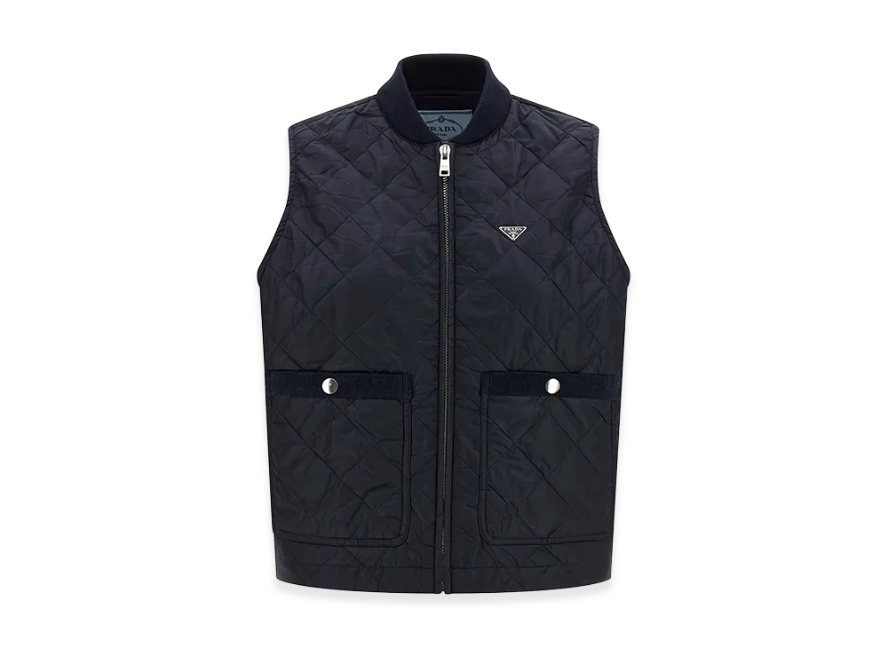 PRADA Women's Re-Nylon Vest "Navy Blue"