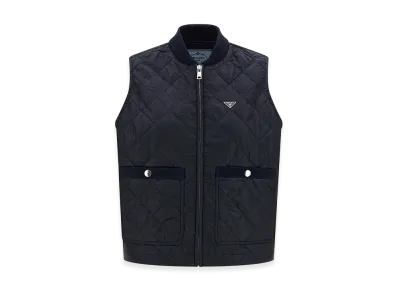 PRADA Women's Re-Nylon Vest "Navy Blue"