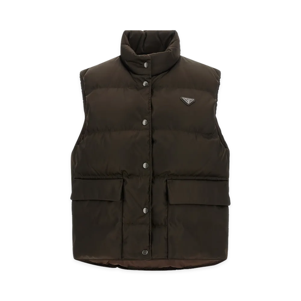PRADA Women's Padded Vest "Brown"