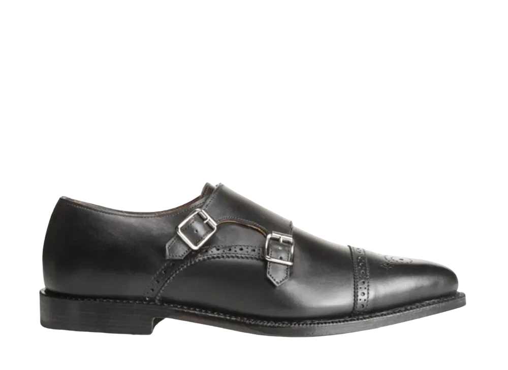 Allen Edmonds St. John's Double Monk Strap Dress Shoe 1943 "Black" 2924 D