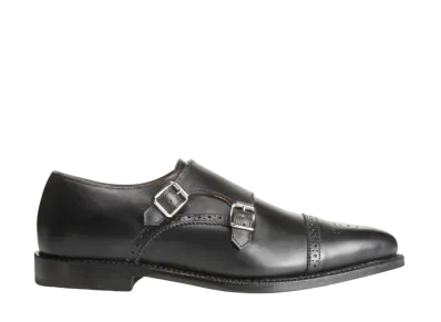 Allen Edmonds St. John's Double Monk Strap Dress Shoe 1943 "Black" 2924 D