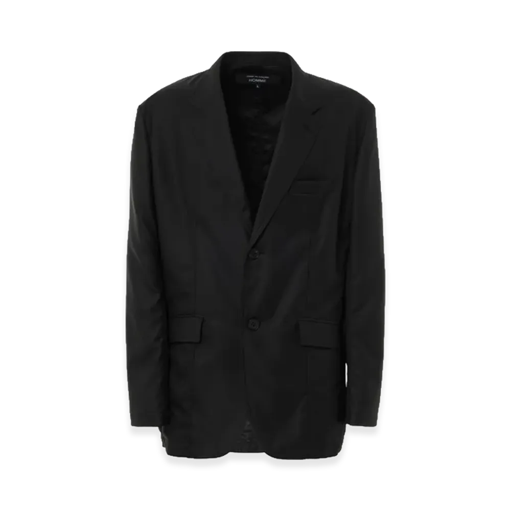 COMME des GARCONS HOMME Wool Garba Puckering Jacket "Black"