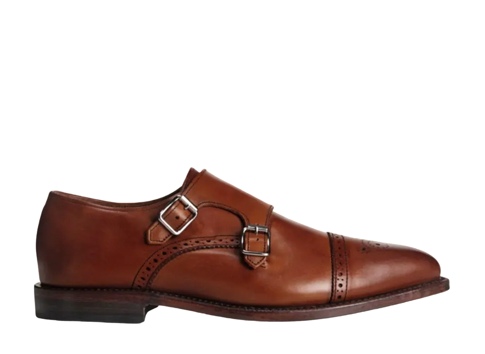 Allen Edmonds St. John's Double Monk Strap Dress Shoe 1943 "Dark Chili" 2927 D