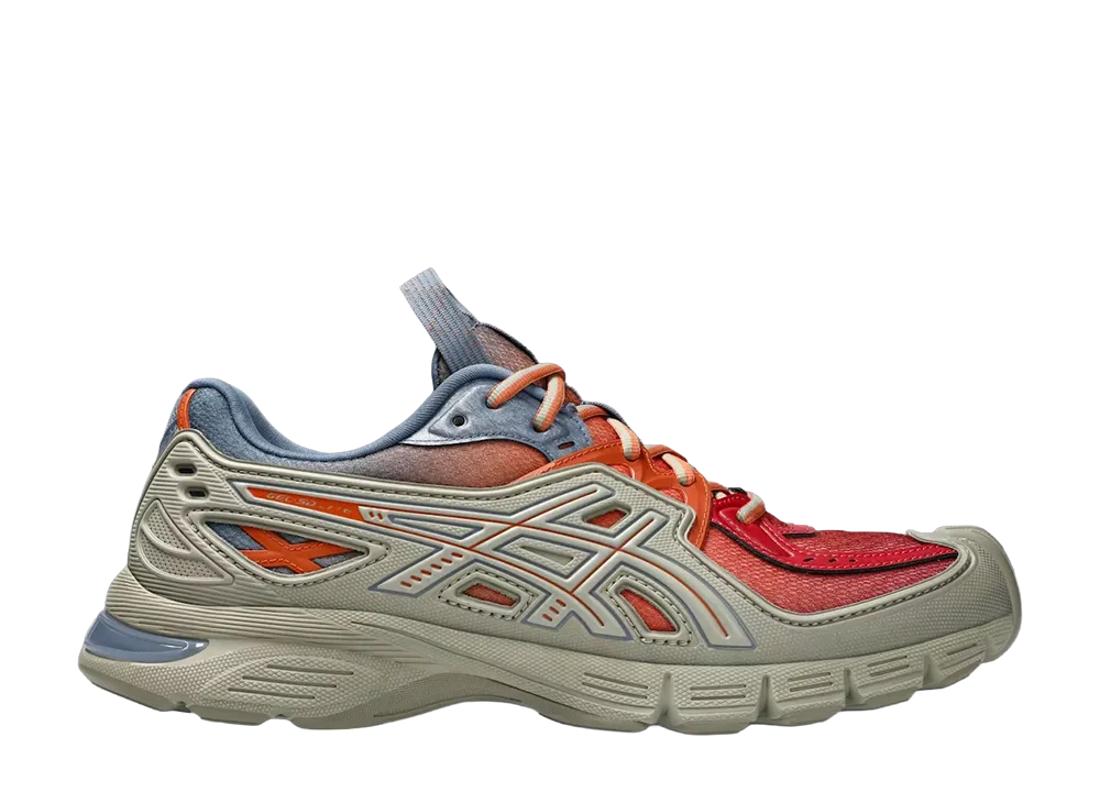 キコ コスタディノフ スタジオ アシックス UB13-S ゲルSDライト "オリーブグレー/ラストオレンジ"