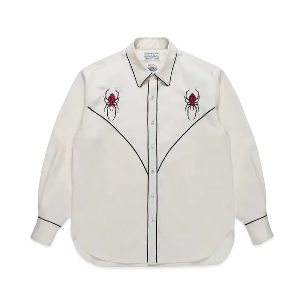 WACKO MARIA Wolf`s Head / Western Shirt "White"
