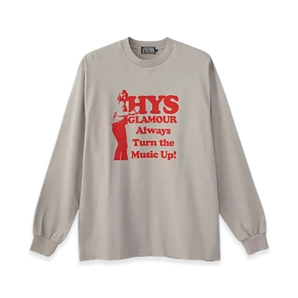 HYSTERIC GLAMOUR Super Kinky Sounds T-Shirt "Gray"