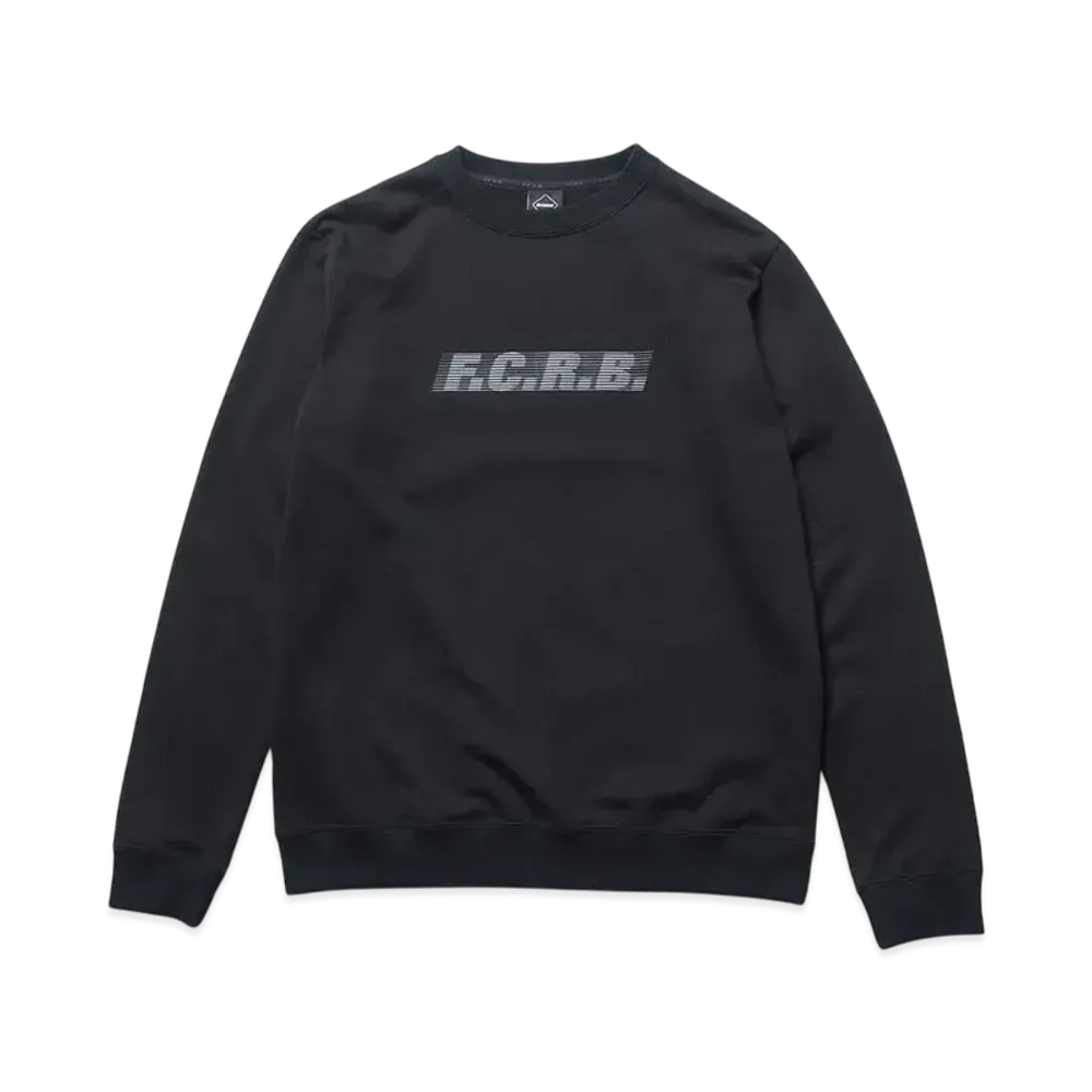 F.C.Real Bristol Effect Line Logo Team Crewneck Sweat "Black"
