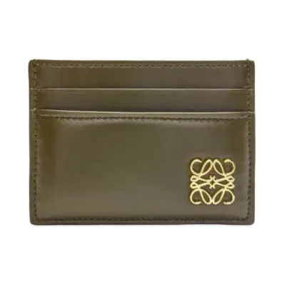LOEWE Puffer Anagram Plain Card Holder Shinina Pakaf "Dark Khaki Green"