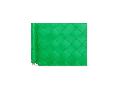Bottega Veneta Bill Clip Wallet "Parakeet"