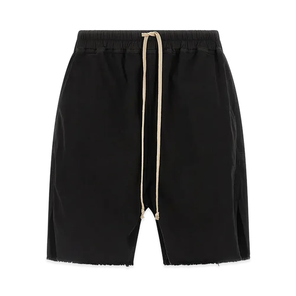 Rick Owens DRKSHDW Long Boxers Butt Zip' Bermuda Shorts "Black"