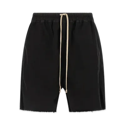 Rick Owens DRKSHDW Long Boxers Butt Zip' Bermuda Shorts "Black"
