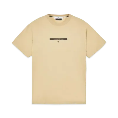 Stone Island 2NS84 COTTON JERSEY, 'MICRO GRAPHICS ONE' PRINT_SLIM FIT "Ibory"