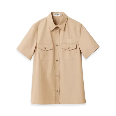 MIU MIU Women's Poplin Shirt "Cord"