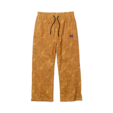 Needles x Sasquatchfabrix. String Easy Pant - Velvet Lace "Camel"