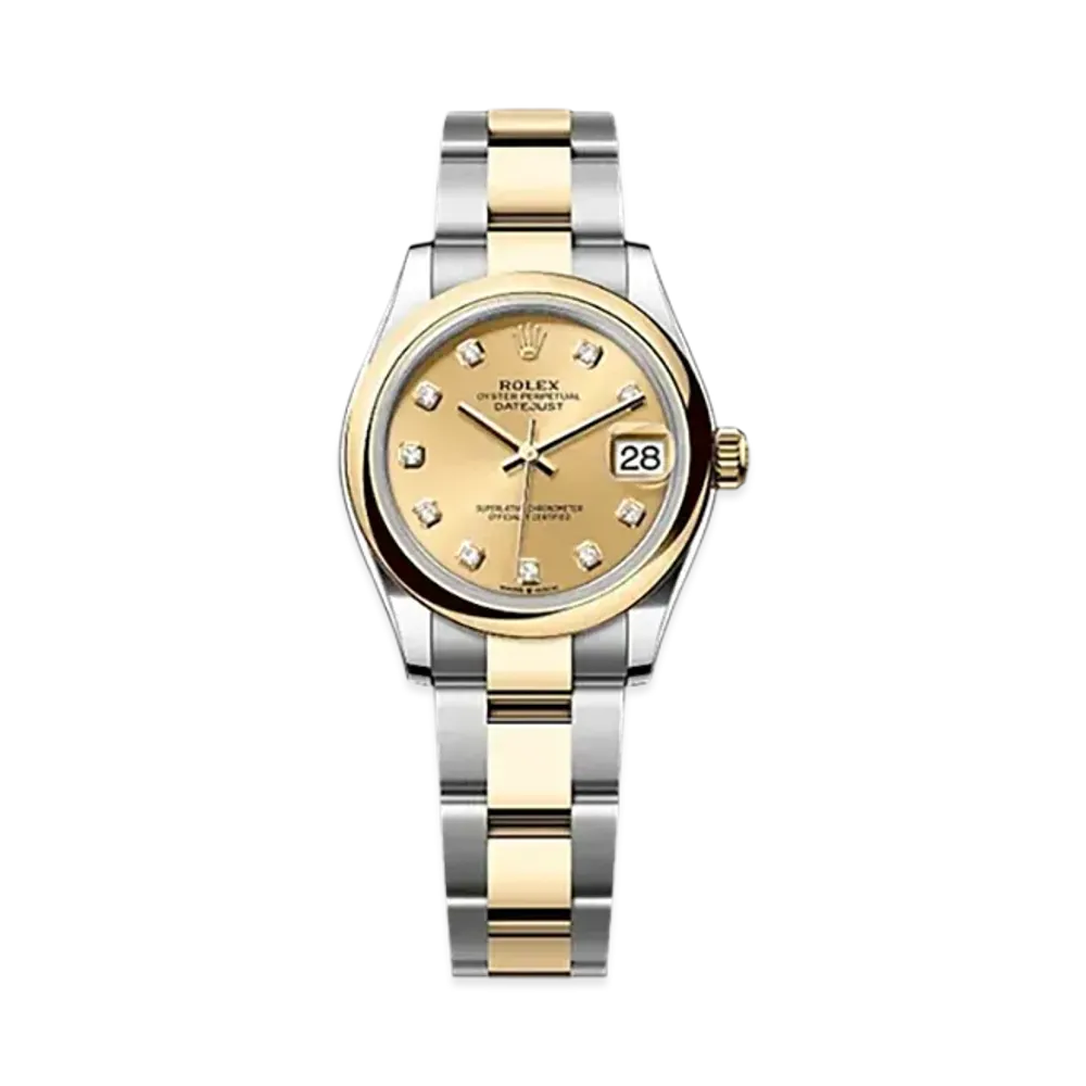 ROLEX Datejust 31mm Oystersteel & Yellow Gold 278243 "Champagne-colour"