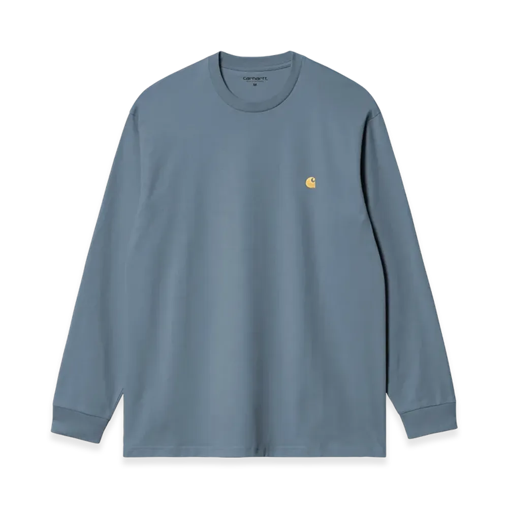 Carhartt WIP L/S Chase T-Shirt "Angelite / Gold"
