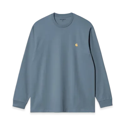 Carhartt WIP L/S Chase T-Shirt "Angelite / Gold"