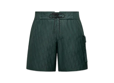 Dior Oblique Swim Shorts "Deep Green"