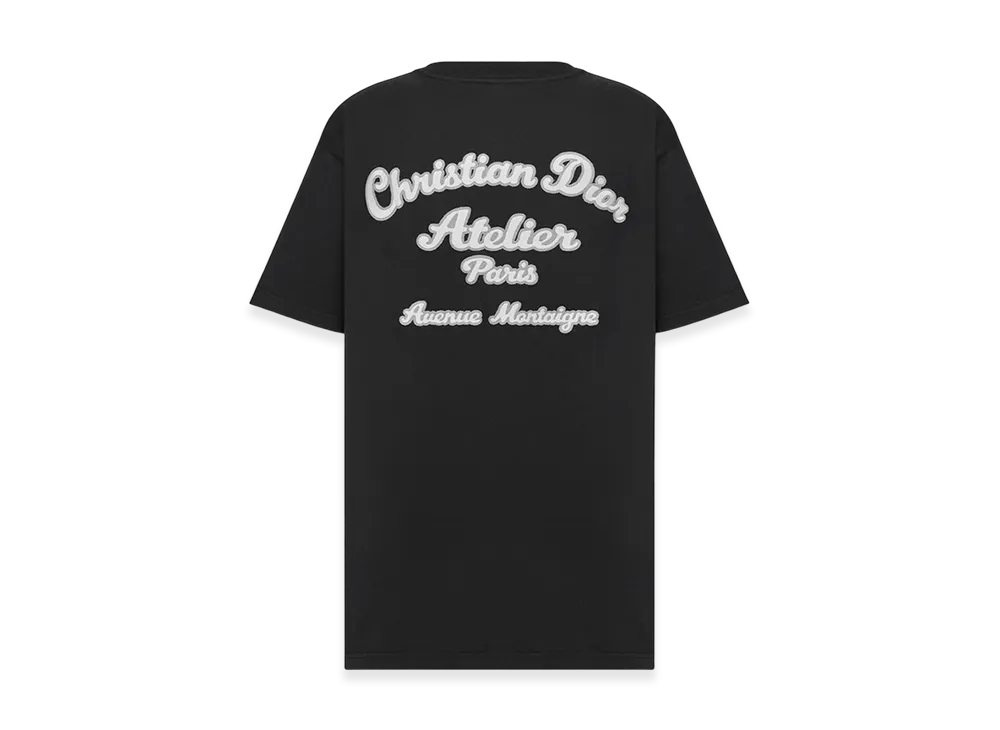 Dior Organic Jersey Relaxed-Fit Christian Dior Atelier T-Shirt "Black"