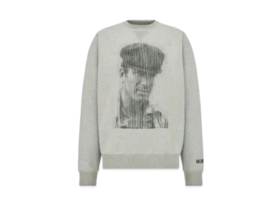 Dior x Jack Kerouac Men's Cotton Cashmere Sweatshirt "Gray"