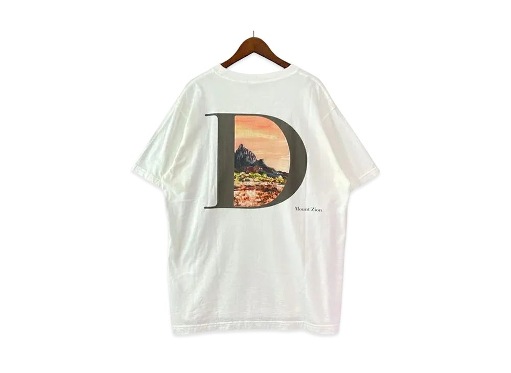 ディオール x ジャック・ケルアック メンズ リラックスフィット Tシャツ "ホワイト" 293J696D0753