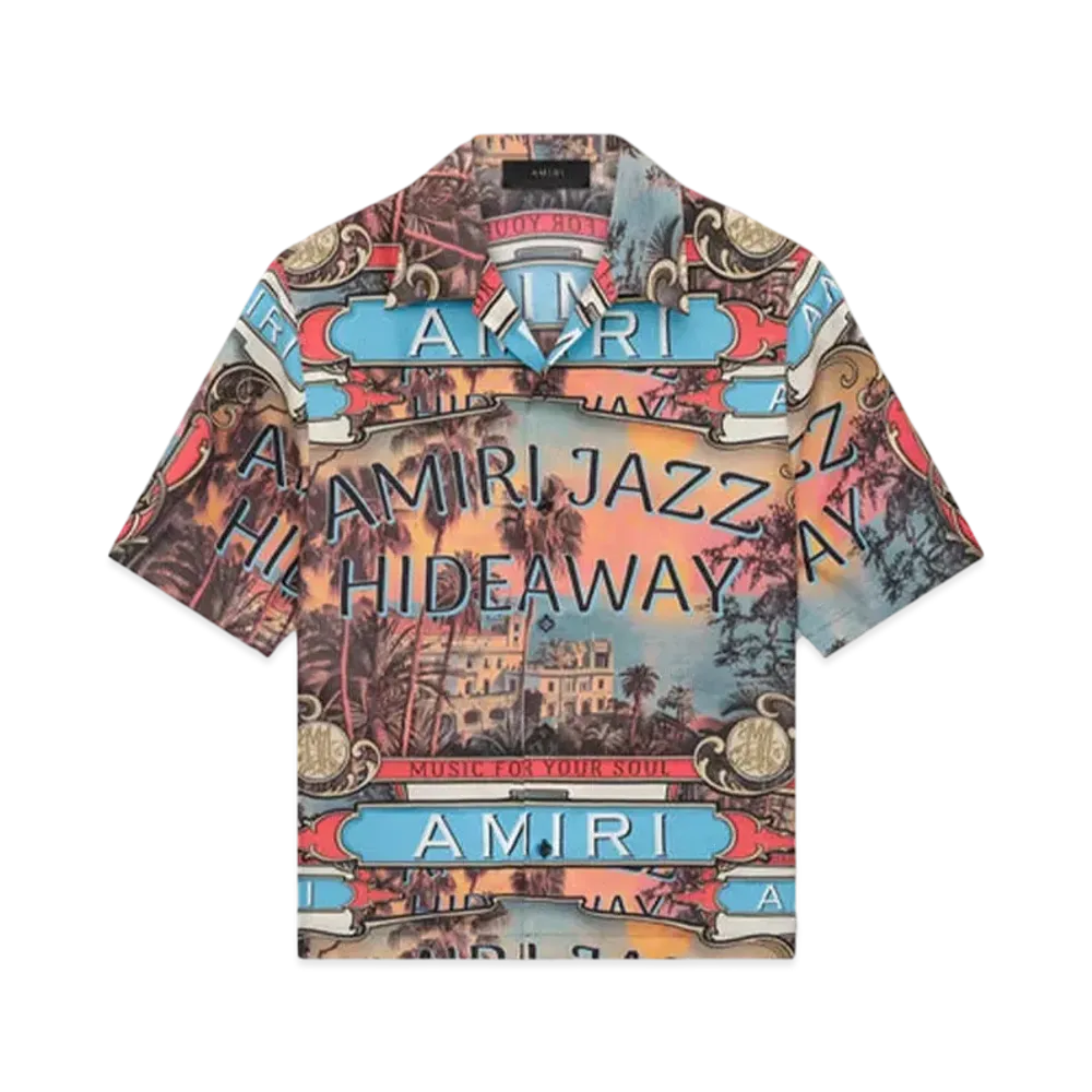 AMIRI Jazz Hideaway Camp Shirt "Mulch"