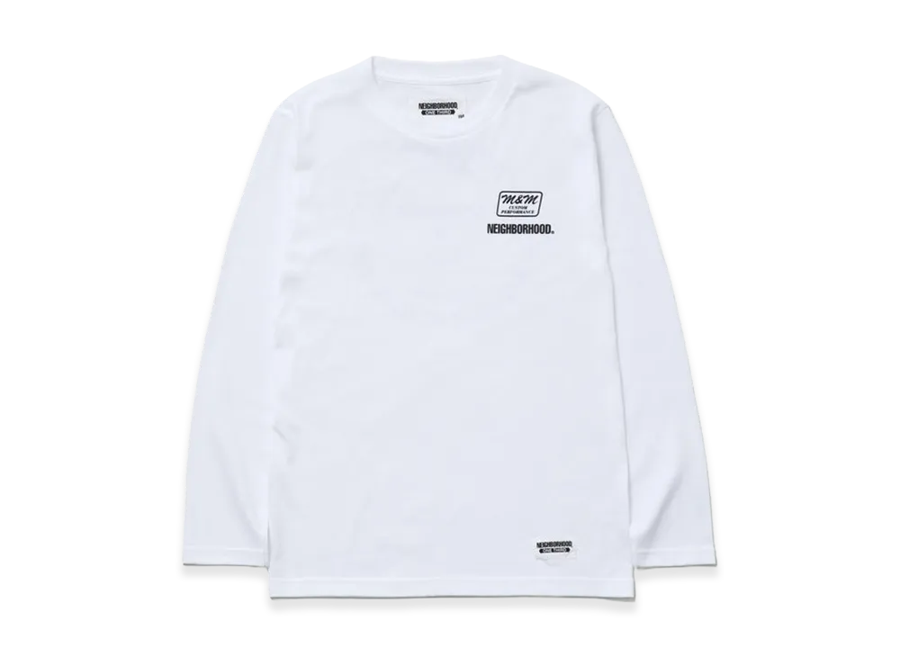 NEIGHBORHOOD x OT x M&M . Kids Tee LS "White"