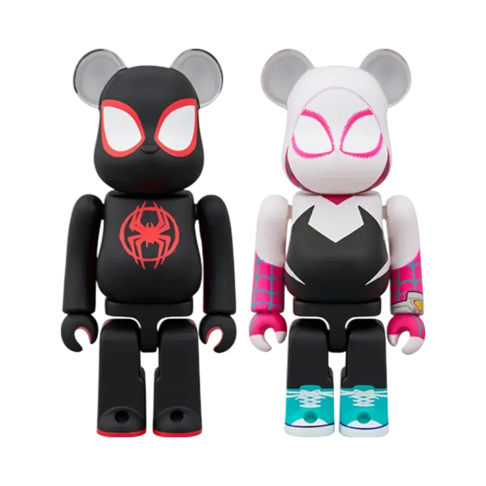 MEDICOM TOY "BEARBRICK" -SPIDER-MAN: ACROSS THE SPIDER-VERSE- Spider-Man(Miles Morales) & Spider-Gwen 2Pcs Set