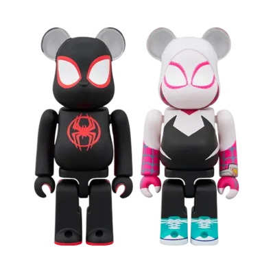 MEDICOM TOY "BEARBRICK" -SPIDER-MAN: ACROSS THE SPIDER-VERSE- Spider-Man(Miles Morales) & Spider-Gwen 2Pcs Set