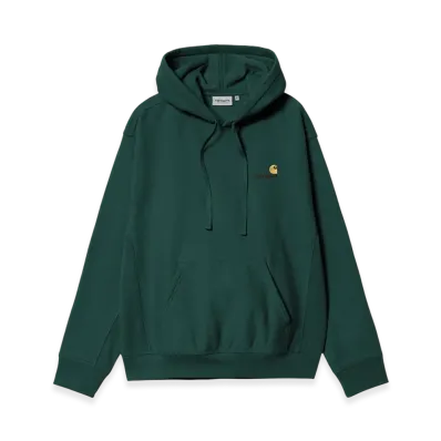 Carhartt WIP Hooded American Script Sweat "Dark Fir"