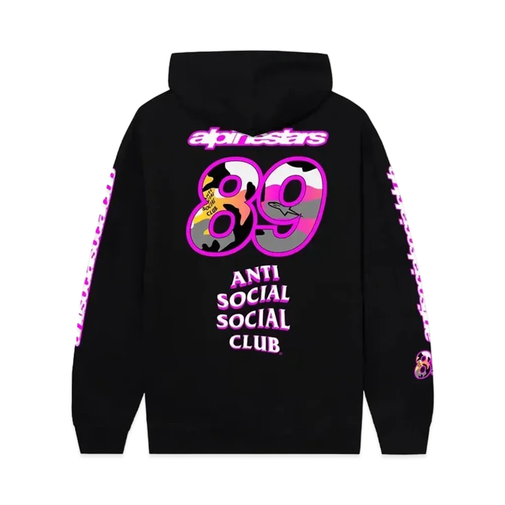 ANTI SOCIAL SOCIAL CLUB x Alpinestars Slipstream Zip Hoodie "Black"