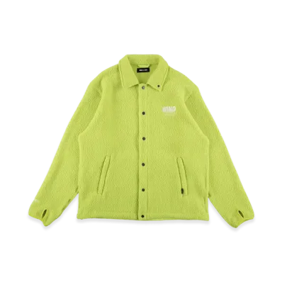 WIND AND SEA Polartec Thermal Boa Fleece Coach Jacket "Yellow"