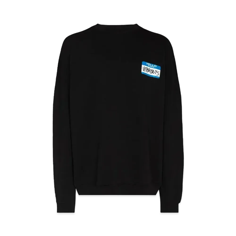 VETEMENTS My Name IS Sweatshirt "Black"