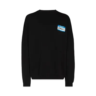 VETEMENTS My Name IS Sweatshirt "Black"
